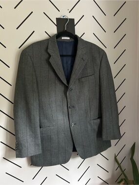 Lord and Taylor Ralph Lauren Lauren wool tweed blazer made in Canada union made